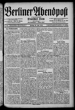 Berliner Abendpost vom 26.07.1912