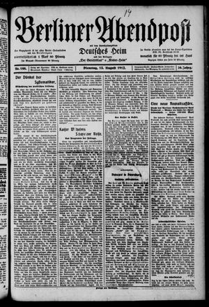 Berliner Abendpost vom 13.08.1912