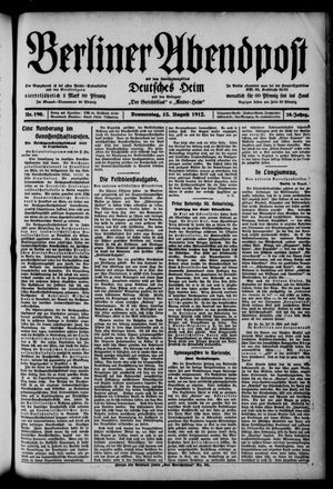 Berliner Abendpost vom 15.08.1912