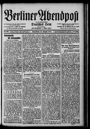 Berliner Abendpost on Aug 24, 1912