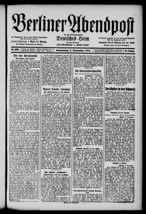 Berliner Abendpost vom 05.09.1912
