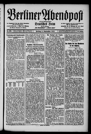 Berliner Abendpost vom 06.09.1912