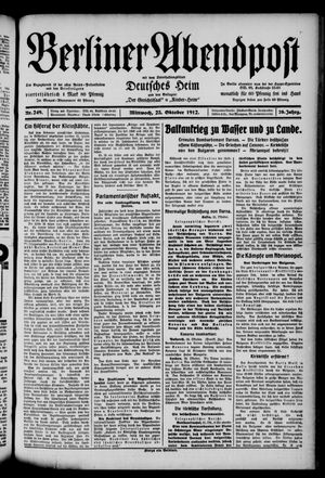 Berliner Abendpost vom 23.10.1912