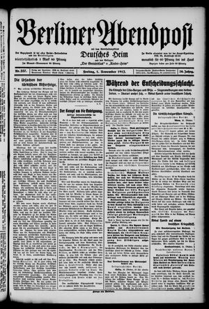 Berliner Abendpost vom 01.11.1912
