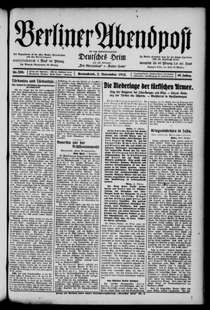 Berliner Abendpost vom 02.11.1912