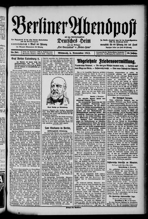 Berliner Abendpost vom 06.11.1912