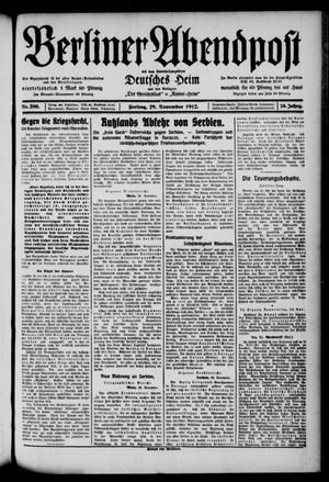 Berliner Abendpost vom 29.11.1912