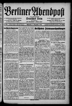 Berliner Abendpost vom 04.12.1912