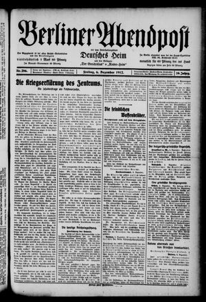Berliner Abendpost vom 06.12.1912