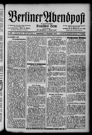 Berliner Abendpost vom 07.12.1912