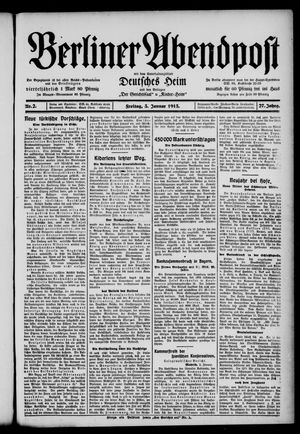Berliner Abendpost vom 03.01.1913