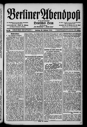 Berliner Abendpost vom 28.02.1913