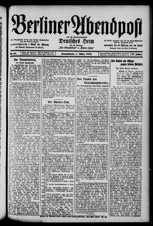Berliner Abendpost vom 01.03.1913