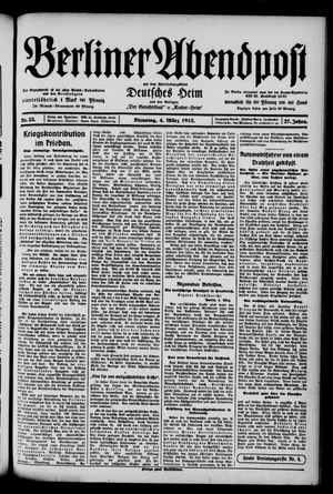 Berliner Abendpost on Mar 4, 1913