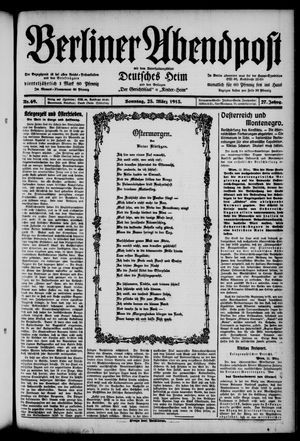 Berliner Abendpost on Mar 23, 1913