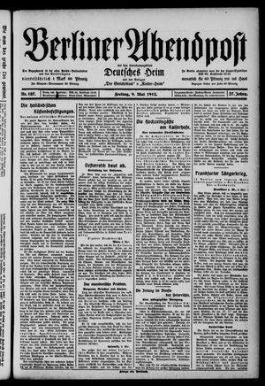 Berliner Abendpost vom 09.05.1913