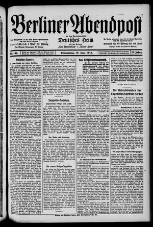 Berliner Abendpost vom 19.06.1913