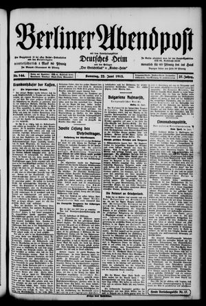 Berliner Abendpost vom 22.06.1913
