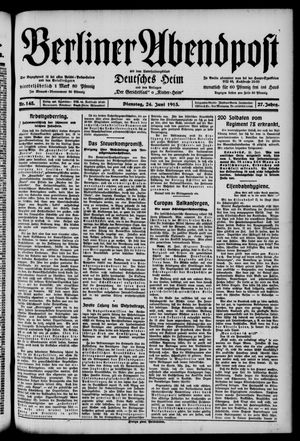 Berliner Abendpost vom 24.06.1913