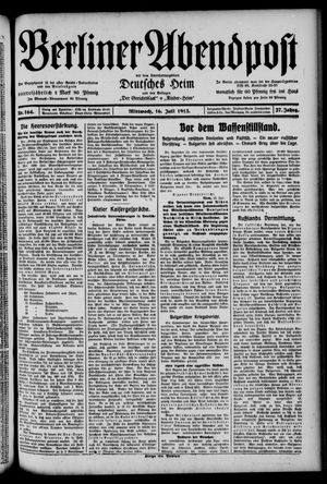 Berliner Abendpost vom 16.07.1913