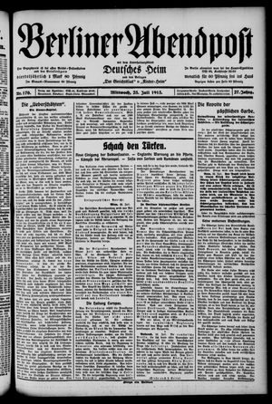 Berliner Abendpost vom 23.07.1913