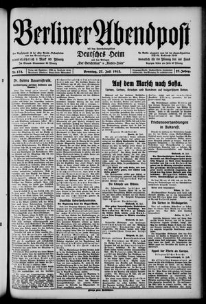 Berliner Abendpost vom 27.07.1913