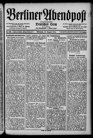 Berliner Abendpost vom 13.08.1913
