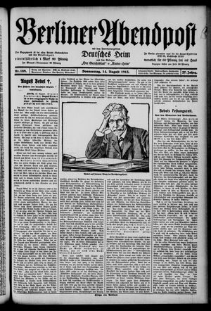 Berliner Abendpost vom 14.08.1913