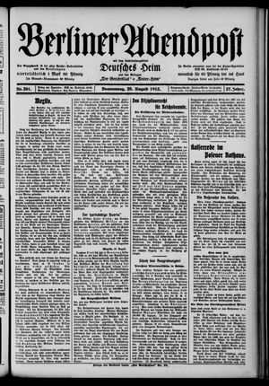Berliner Abendpost vom 28.08.1913