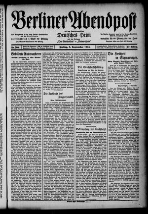 Berliner Abendpost vom 05.09.1913