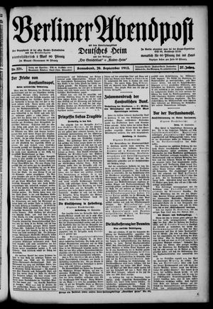 Berliner Abendpost on Sep 20, 1913