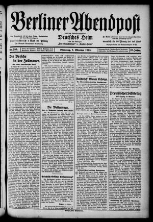Berliner Abendpost vom 07.10.1913