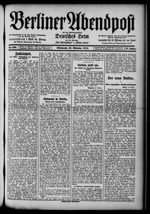 Berliner Abendpost vom 22.10.1913