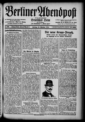 Berliner Abendpost vom 24.10.1913