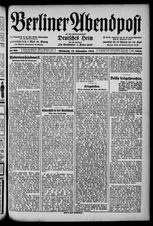 Berliner Abendpost vom 12.11.1913
