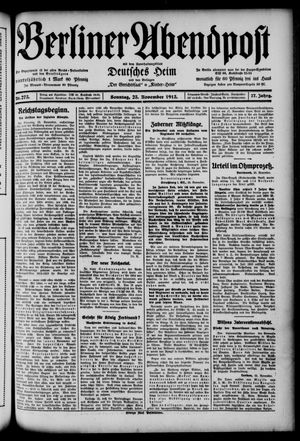 Berliner Abendpost vom 23.11.1913