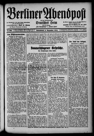 Berliner Abendpost vom 06.12.1913