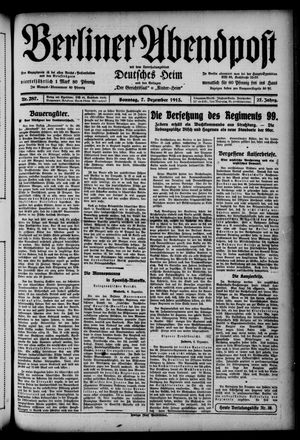 Berliner Abendpost vom 07.12.1913