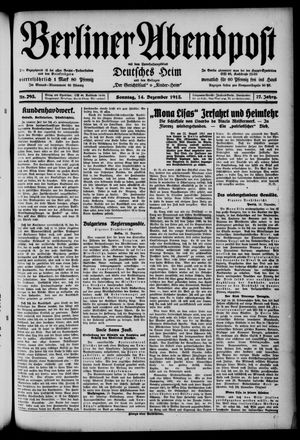 Berliner Abendpost vom 14.12.1913