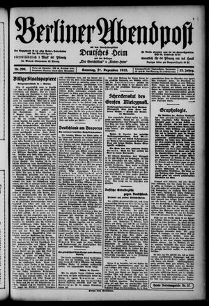 Berliner Abendpost vom 21.12.1913