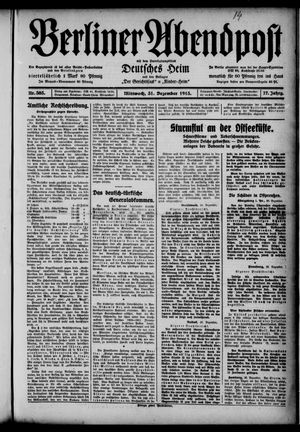 Berliner Abendpost vom 31.12.1913