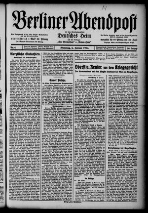 Berliner Abendpost vom 06.01.1914