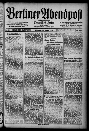 Berliner Abendpost on Jan 13, 1914