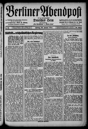Berliner Abendpost vom 30.01.1914