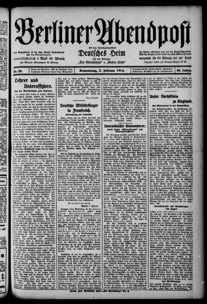 Berliner Abendpost on Feb 5, 1914