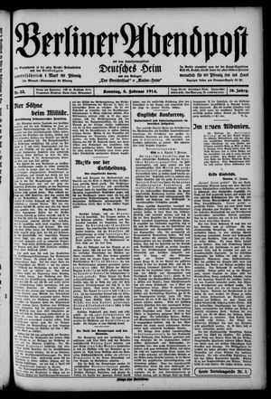 Berliner Abendpost vom 08.02.1914