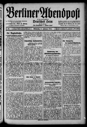 Berliner Abendpost vom 11.02.1914