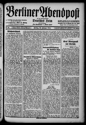 Berliner Abendpost vom 20.02.1914