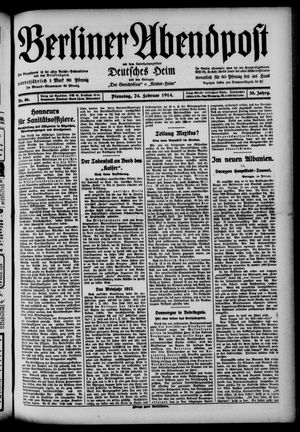 Berliner Abendpost vom 24.02.1914