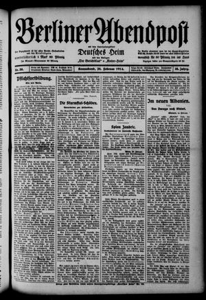 Berliner Abendpost vom 28.02.1914